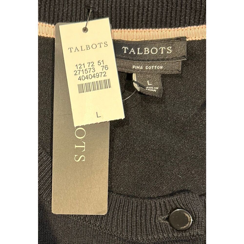 Talbots black cardigan size large - Picture 3 of 3
